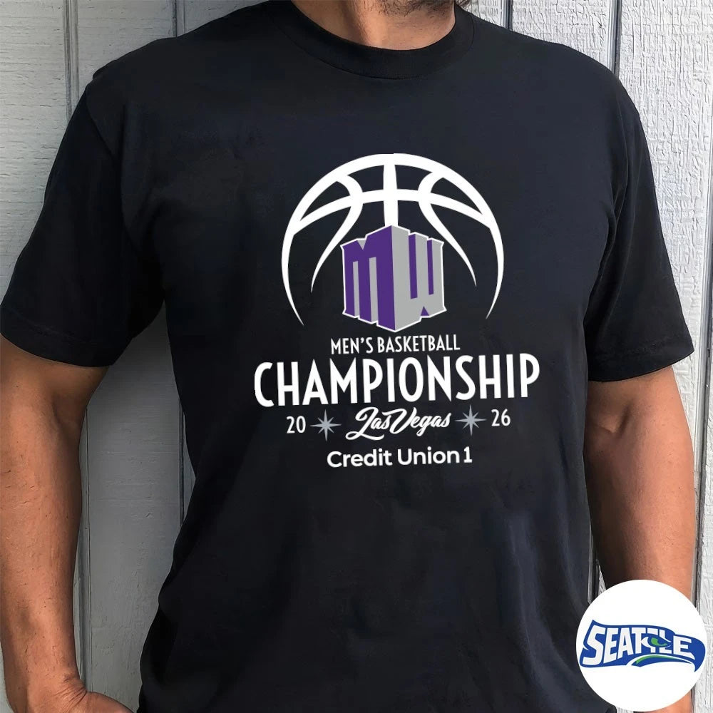 Official 2026 Mountain West Conference Men’s Basketball Championship Las Vegas Credit Union 1 t-shirt