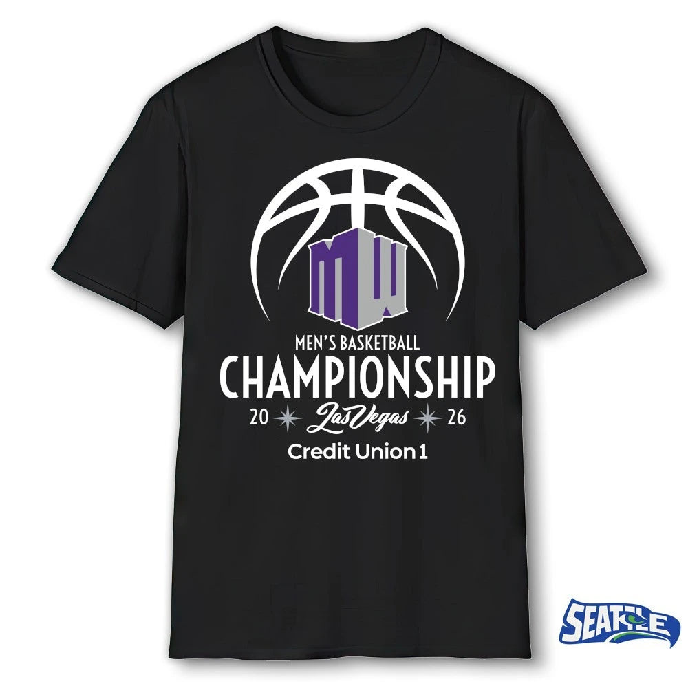 Official 2026 Mountain West Conference Men’s Basketball Championship Las Vegas Credit Union 1 t-shirt