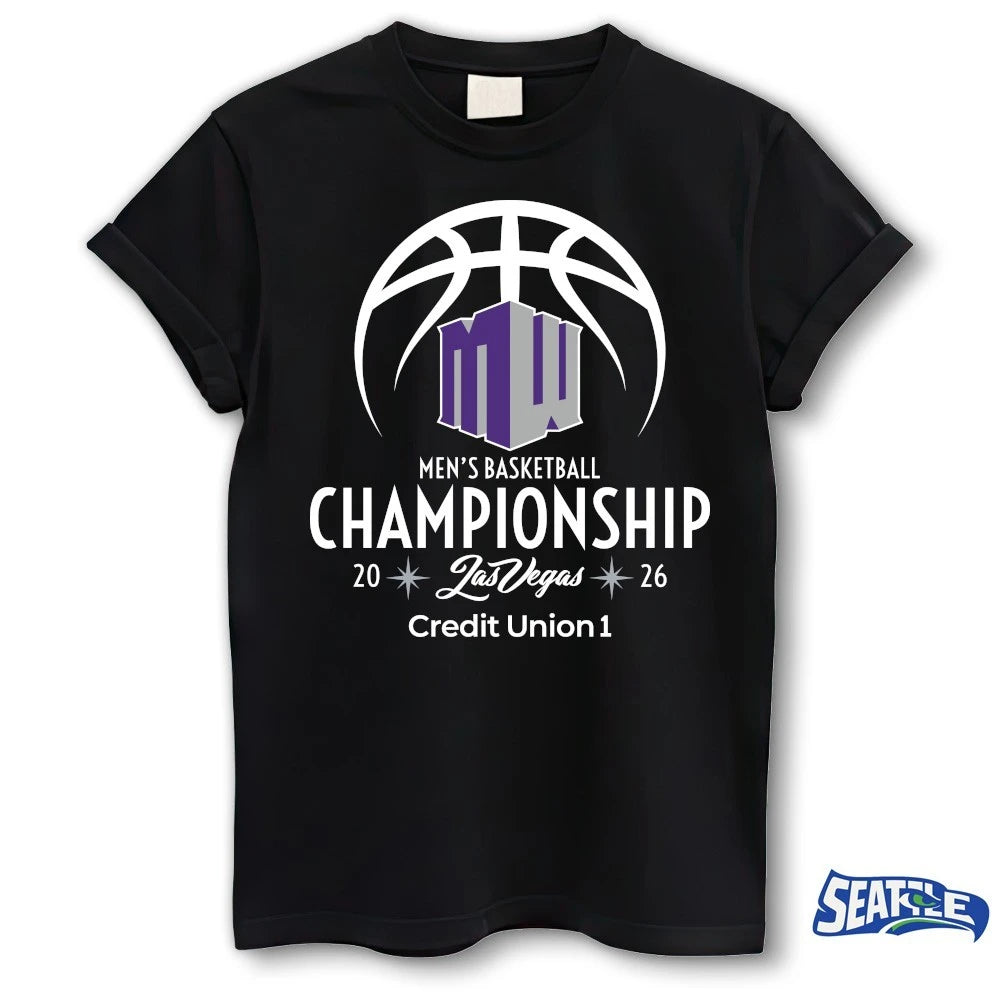 Official 2026 Mountain West Conference Men’s Basketball Championship Las Vegas Credit Union 1 t-shirt