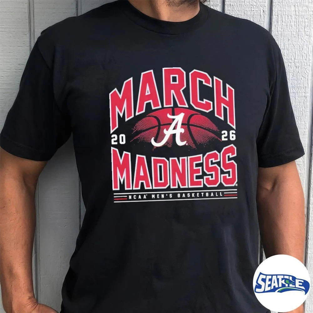 Official 2026 NCAA Men’s Basketball March Madness Alabama Fan t-shirt
