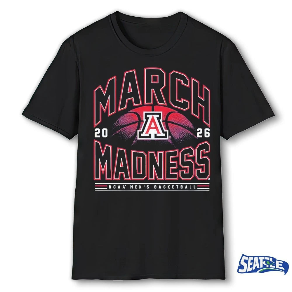 Official 2026 NCAA Men’s Basketball March Madness Arizona Wildcats Fan t-shirt