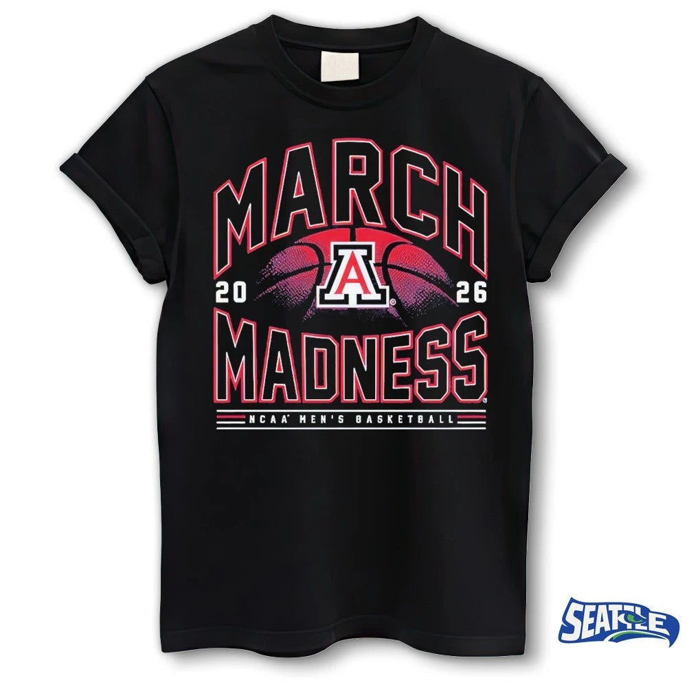 Official 2026 NCAA Men’s Basketball March Madness Arizona Wildcats Fan t-shirt