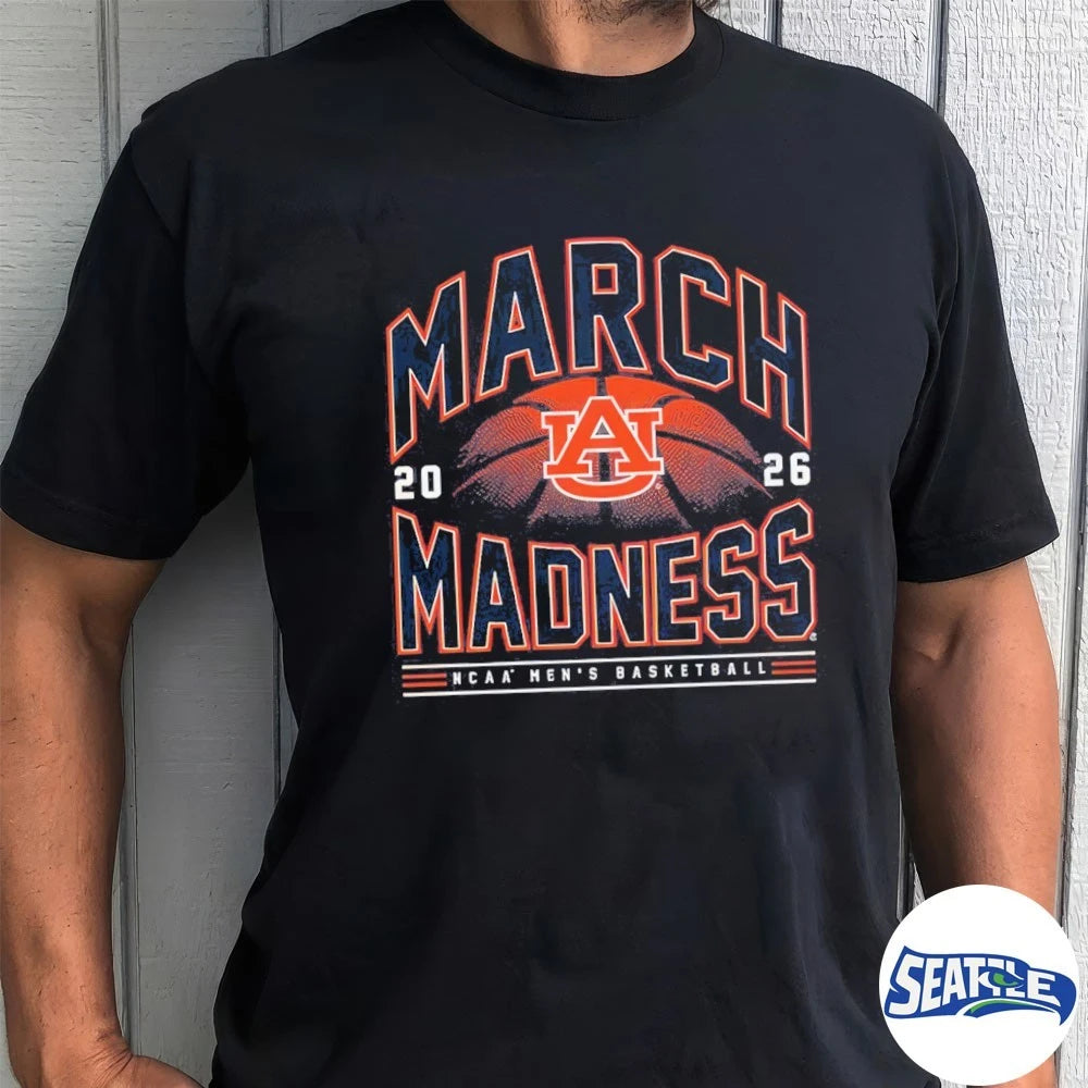 Official 2026 NCAA Men’s Basketball March Madness Auburn Tigers Fan t-shirt