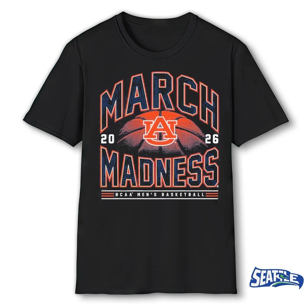 Official 2026 NCAA Men’s Basketball March Madness Auburn Tigers Fan t-shirt