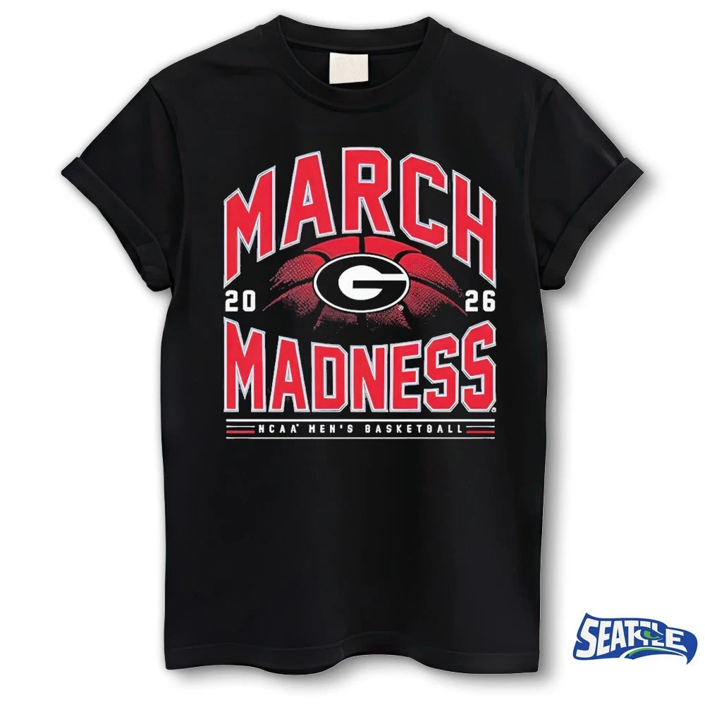 Official 2026 NCAA Men’s Basketball March Madness Georgia Bulldogs Fan t-shirt