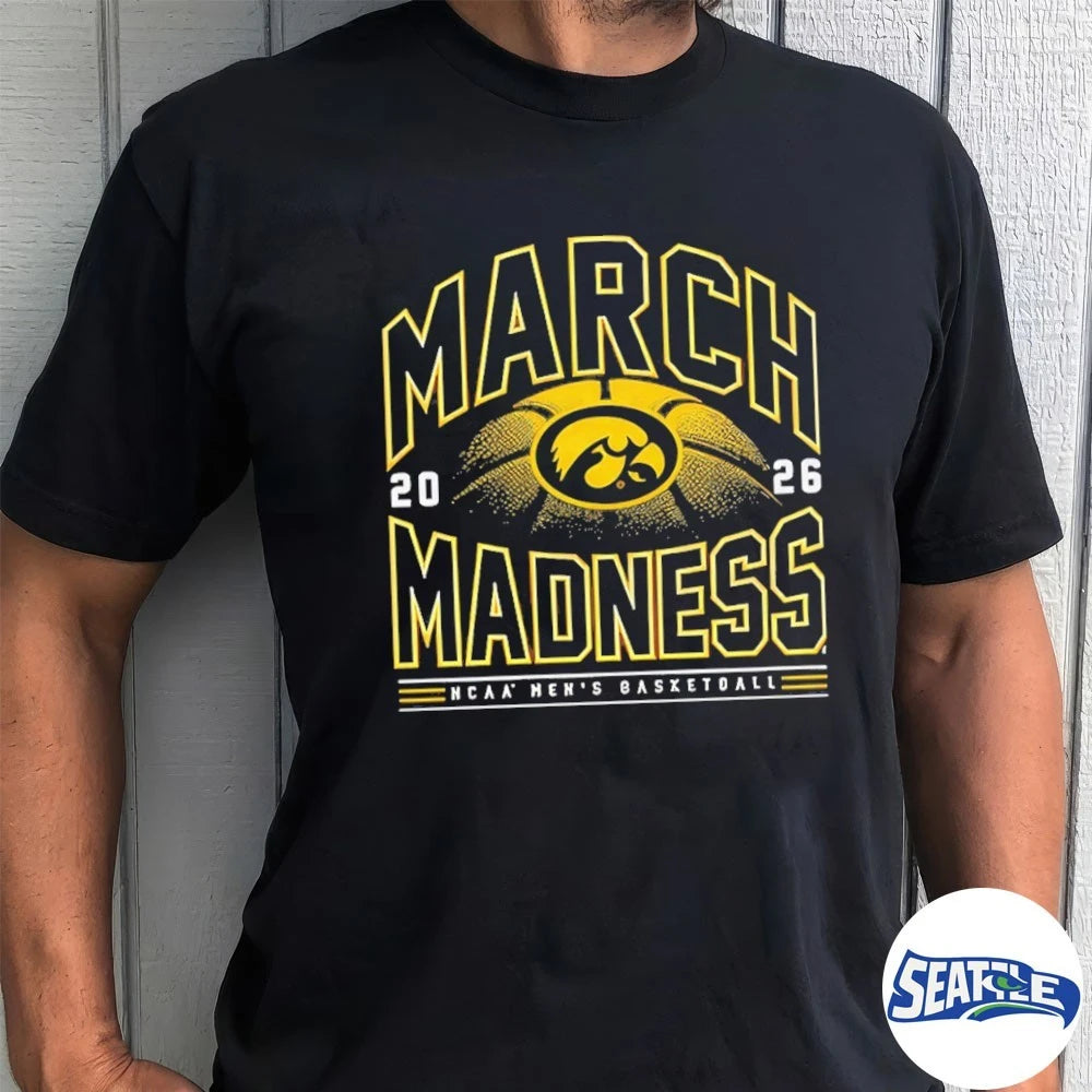 Official 2026 NCAA Men’s Basketball March Madness Iowa Hawkeyes Fan t-shirt