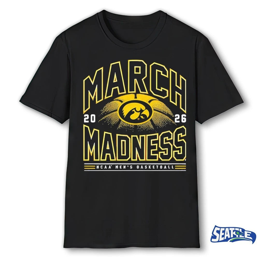 Official 2026 NCAA Men’s Basketball March Madness Iowa Hawkeyes Fan t-shirt