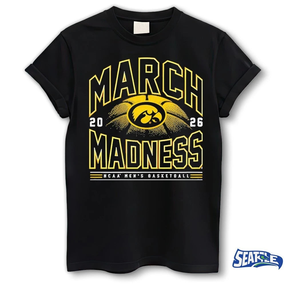 Official 2026 NCAA Men’s Basketball March Madness Iowa Hawkeyes Fan t-shirt
