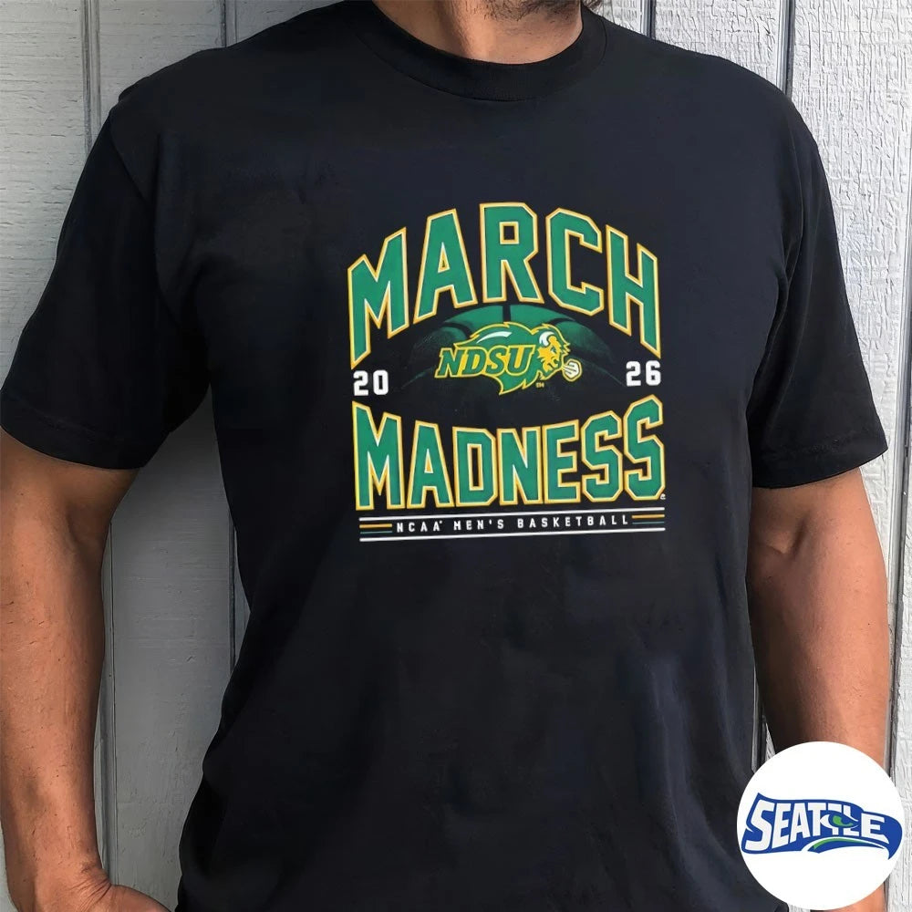 Official 2026 NCAA Men’s Basketball March Madness NDSU Fan t-shirt