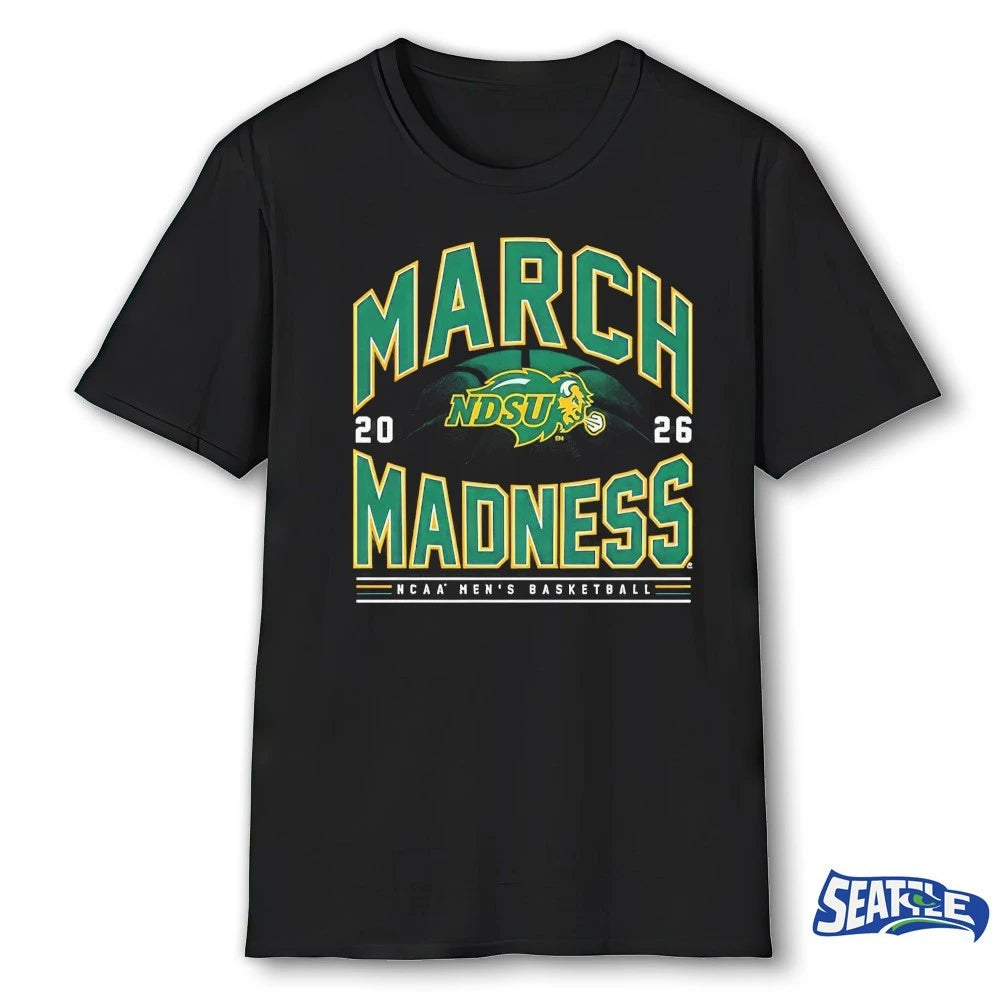 Official 2026 NCAA Men’s Basketball March Madness NDSU Fan t-shirt