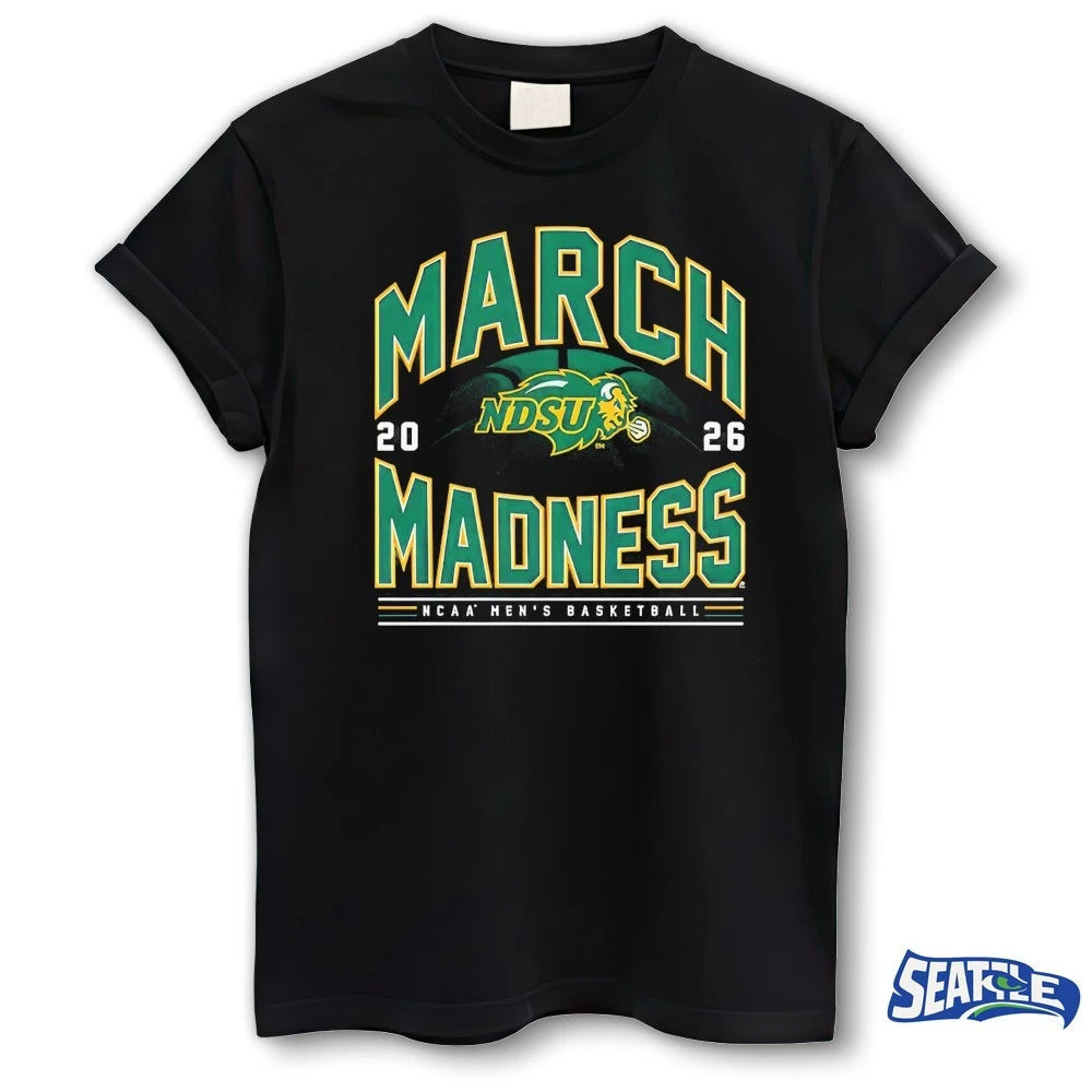 Official 2026 NCAA Men’s Basketball March Madness NDSU Fan t-shirt