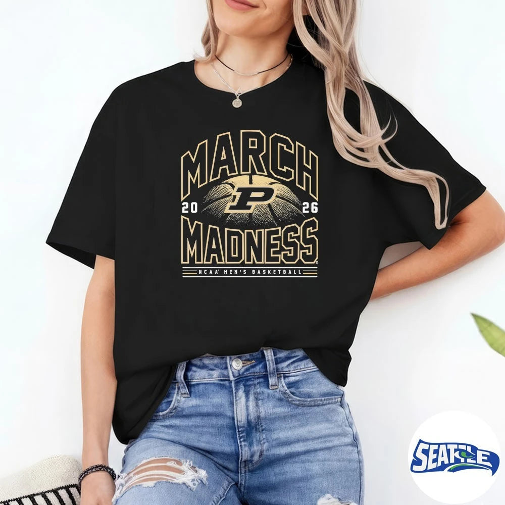 Official 2026 NCAA Men’s Basketball March Madness Purdue Fan t-shirt