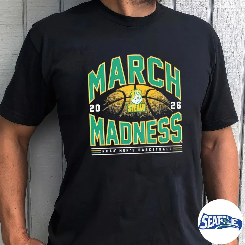 Official 2026 NCAA Men’s Basketball March Madness Siena Fan t-shirt
