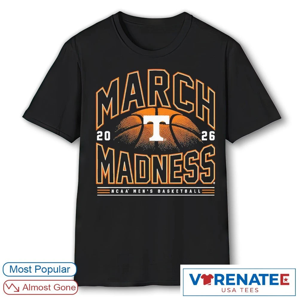 Official 2026 NCAA Men’s Basketball March Madness Tennessee Fan T-Shirt
