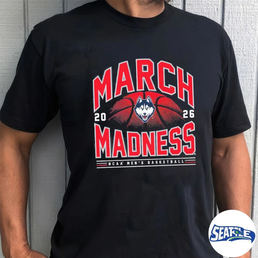 Official 2026 NCAA Men’s Basketball March Madness UConn Fan t-shirt
