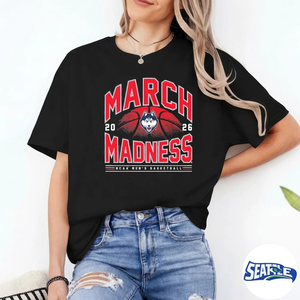 Official 2026 NCAA Men’s Basketball March Madness UConn Fan t-shirt