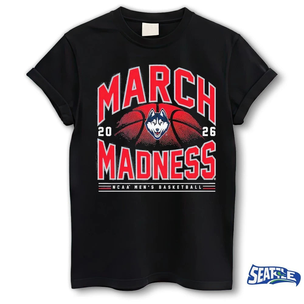 Official 2026 NCAA Men’s Basketball March Madness UConn Fan t-shirt
