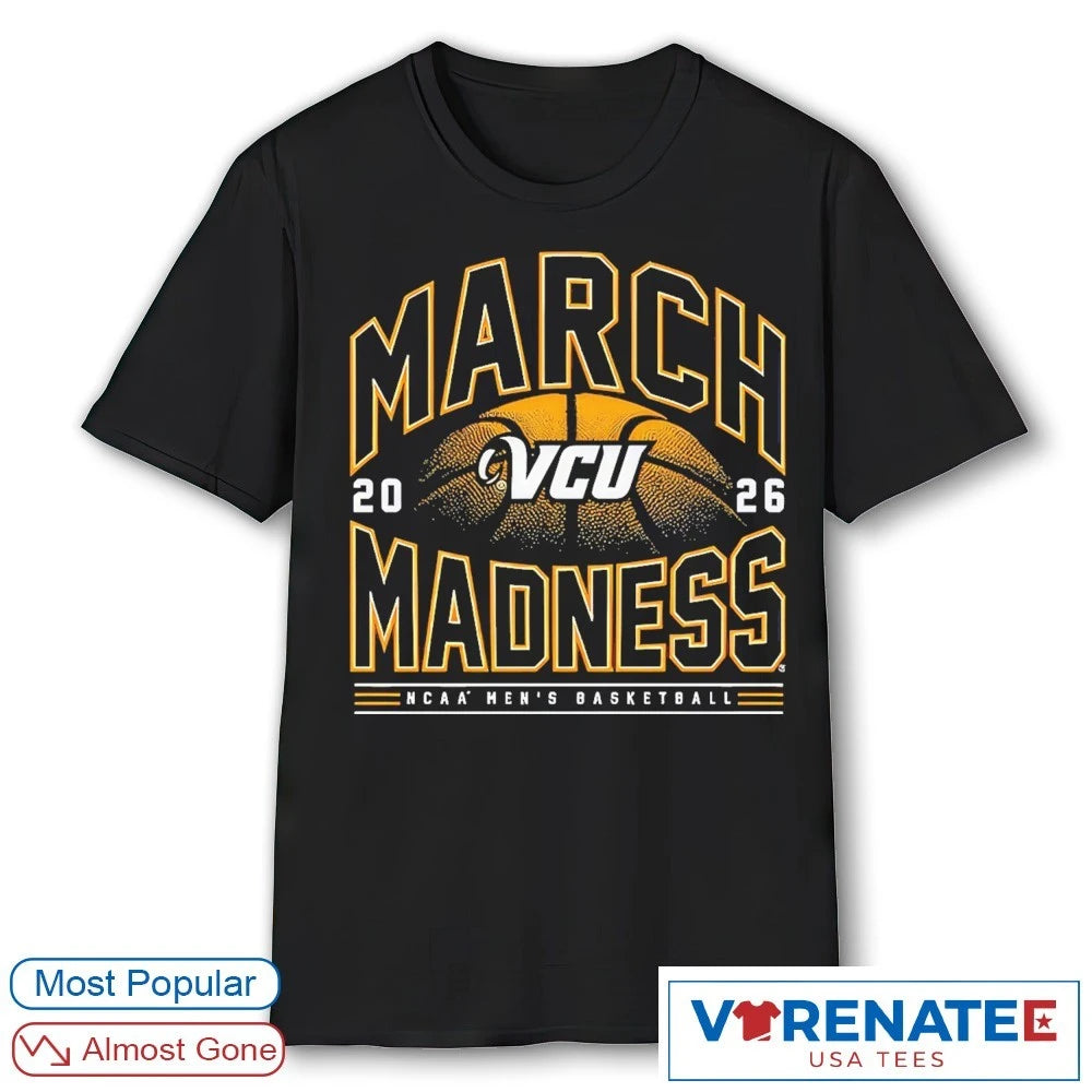 Official 2026 NCAA Men’s Basketball March Madness VCU Fan T-Shirt