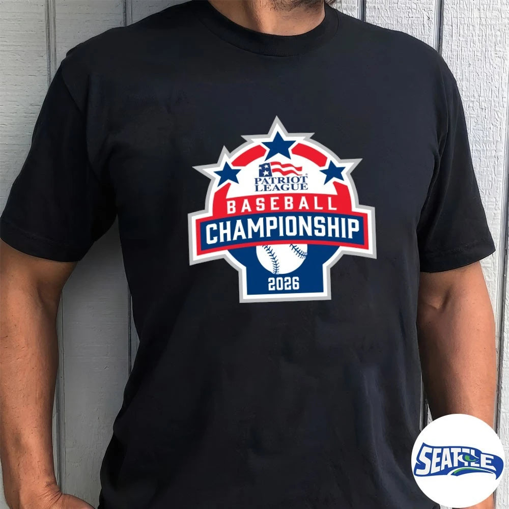 Official 2026 Patriot League Baseball Championship t-shirt