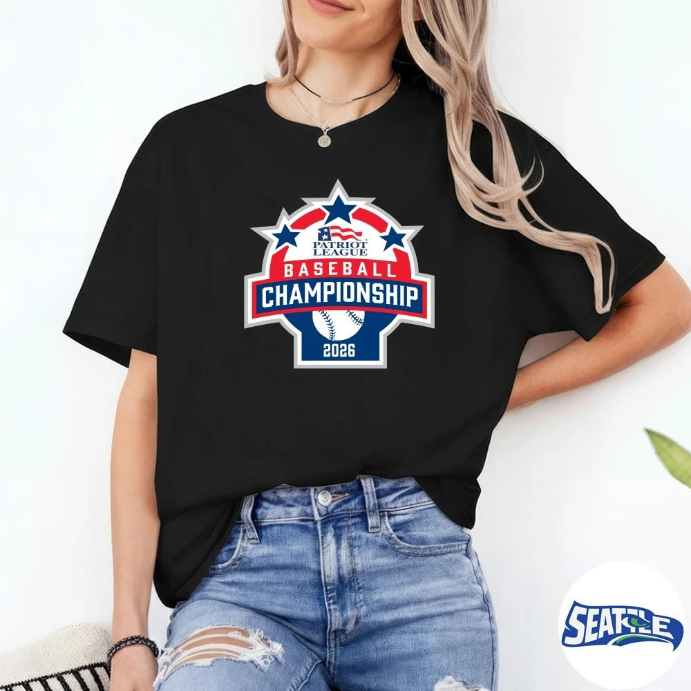 Official 2026 Patriot League Baseball Championship t-shirt