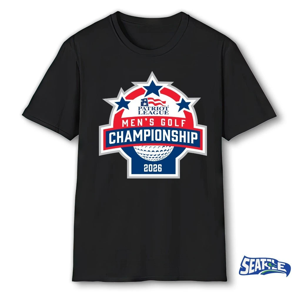 Official 2026 Patriot League Men’s Golf Championship t-shirt