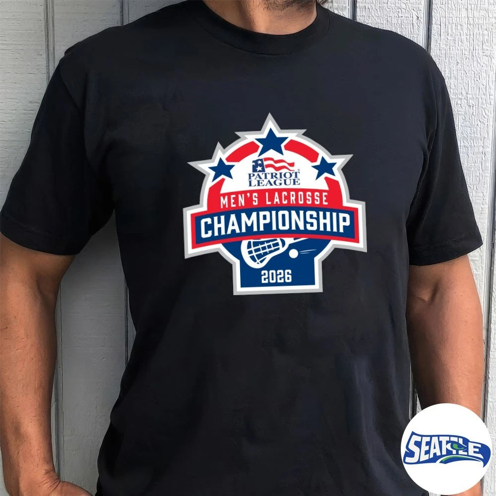 Official 2026 Patriot League Men’s Lacrosse Championship t-shirt