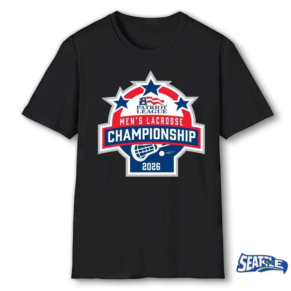 Official 2026 Patriot League Men’s Lacrosse Championship t-shirt