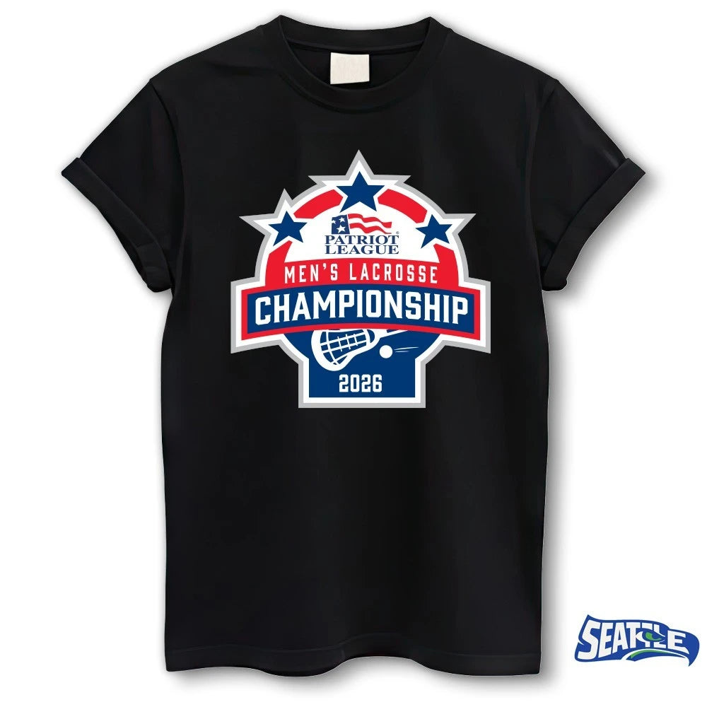 Official 2026 Patriot League Men’s Lacrosse Championship t-shirt