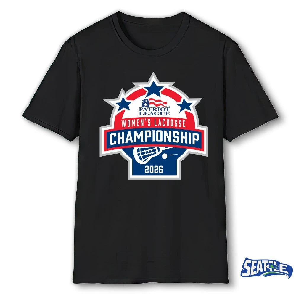 Official 2026 Patriot League Women’s Lacrosse Championship t-shirt
