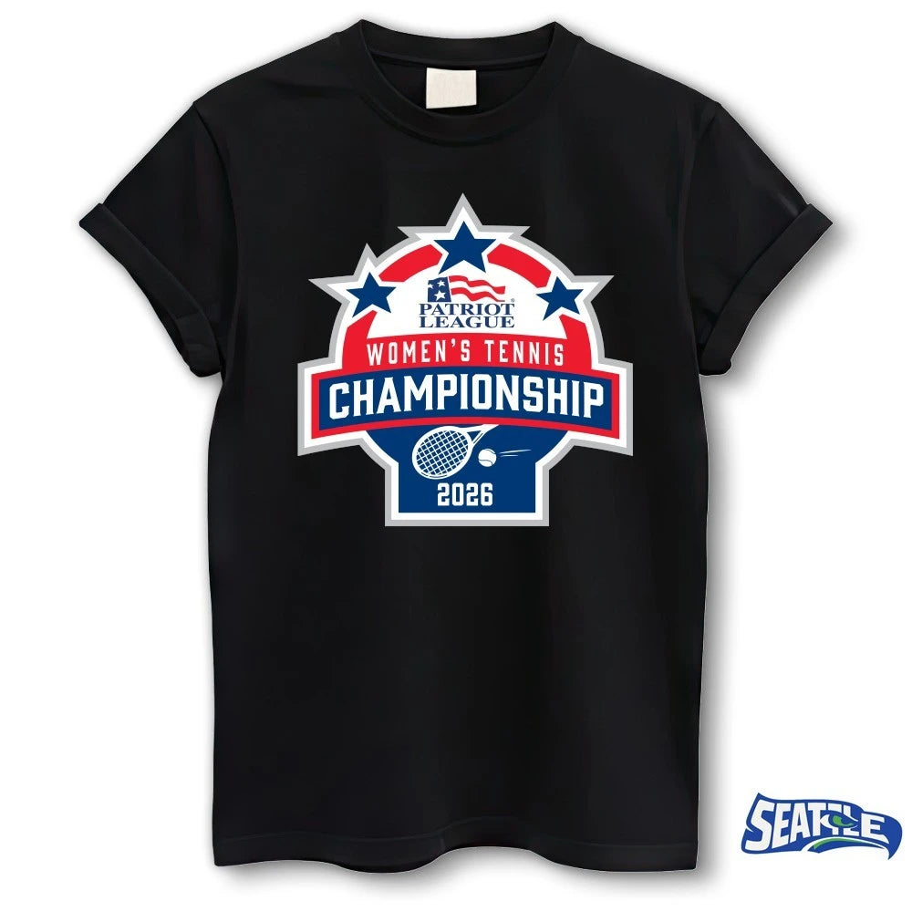 Official 2026 Patriot League Women’s Tennis Championship t-shirt
