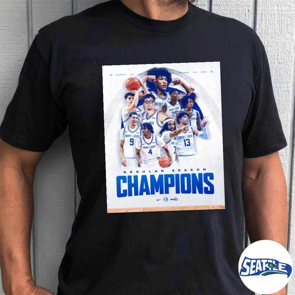 Official 2026 SLU Men’s Basketball Regular Season Champions Poster t-shirt