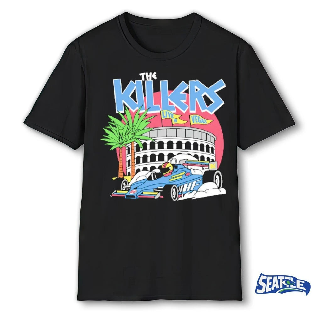 Official 2026 The Killers Live In Vegas Hot Fuss Race Car t-shirt