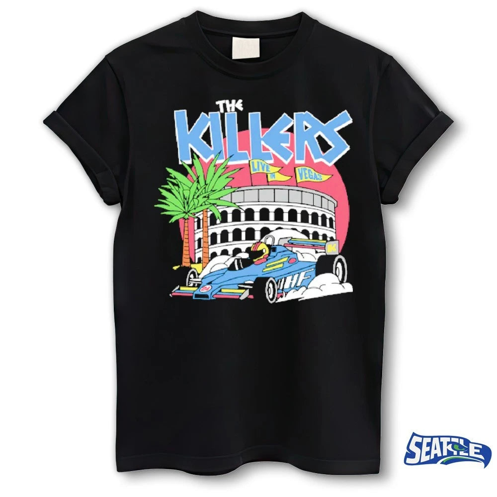 Official 2026 The Killers Live In Vegas Hot Fuss Race Car t-shirt