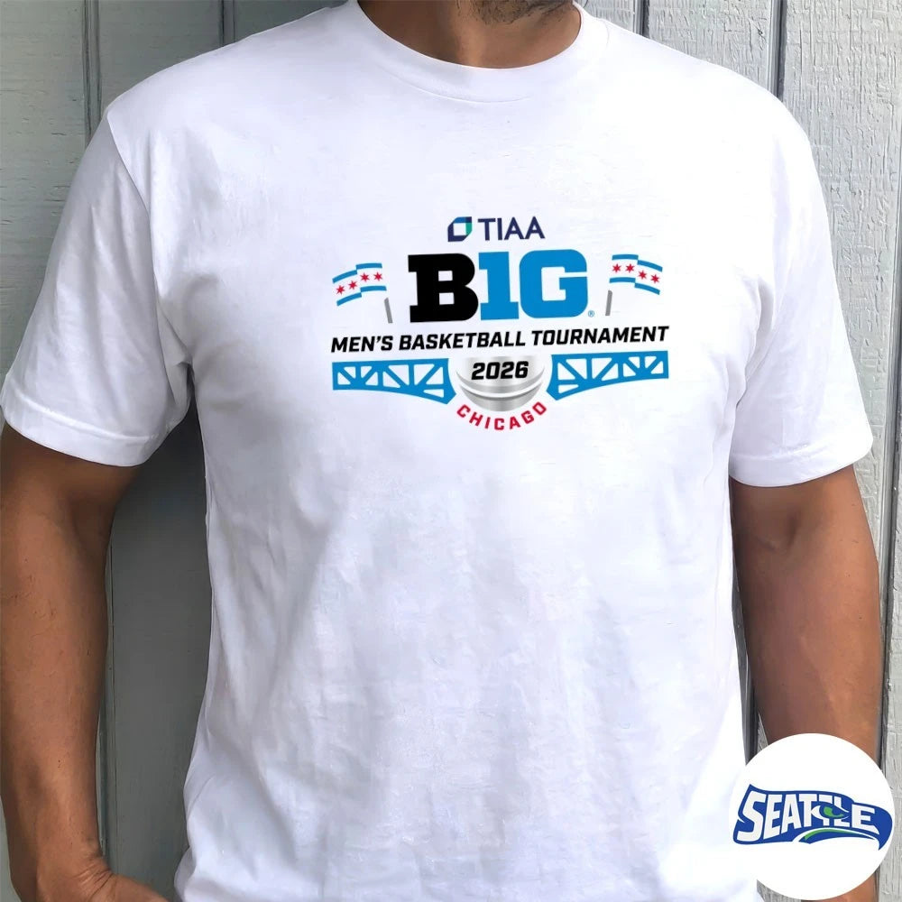 Official 2026 TIAA Big Ten Men’s Basketball Tournament Chicago t-shirt