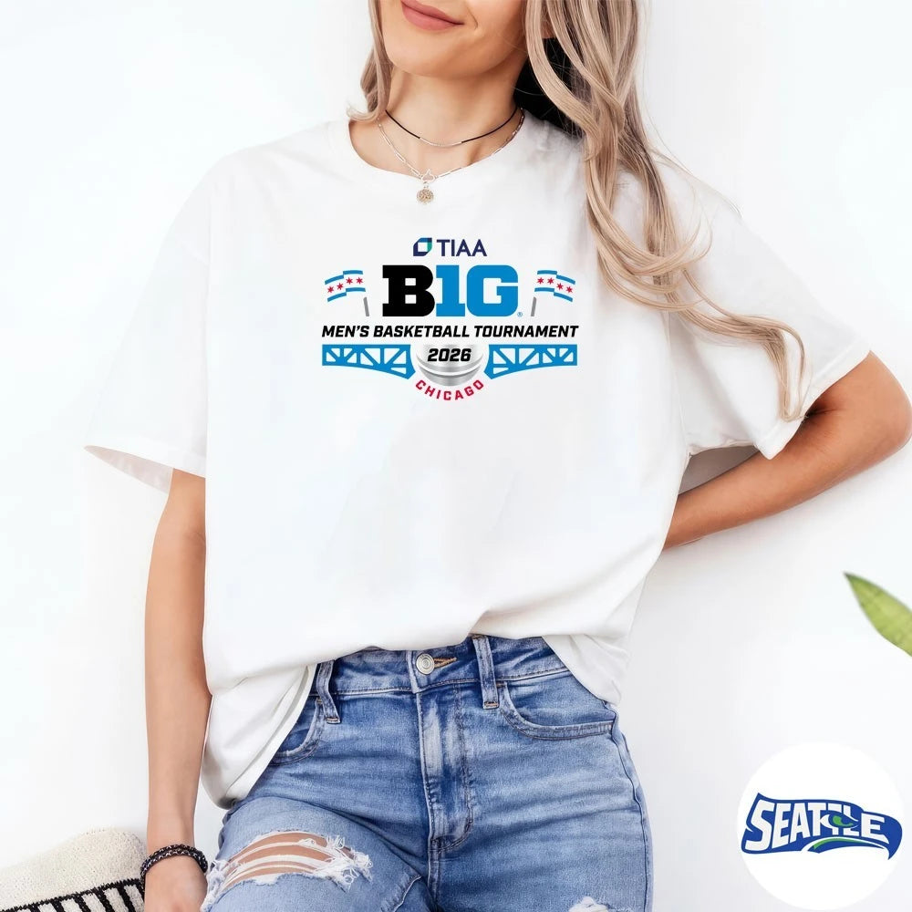 Official 2026 TIAA Big Ten Men’s Basketball Tournament Chicago t-shirt