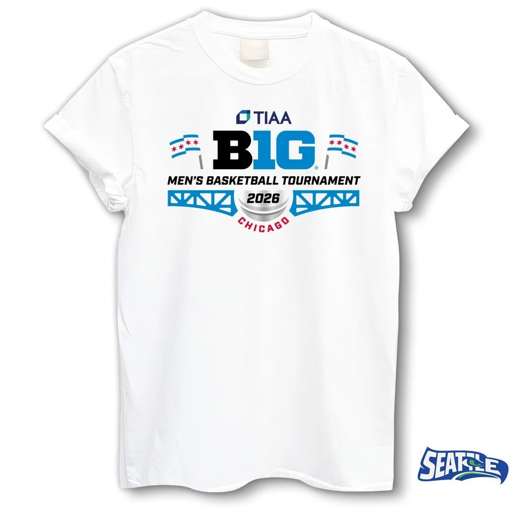 Official 2026 TIAA Big Ten Men’s Basketball Tournament Chicago t-shirt