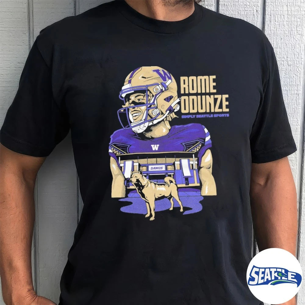 Official 2026 Washington Huskies Rome Odunze Dawg Legend t-shirt