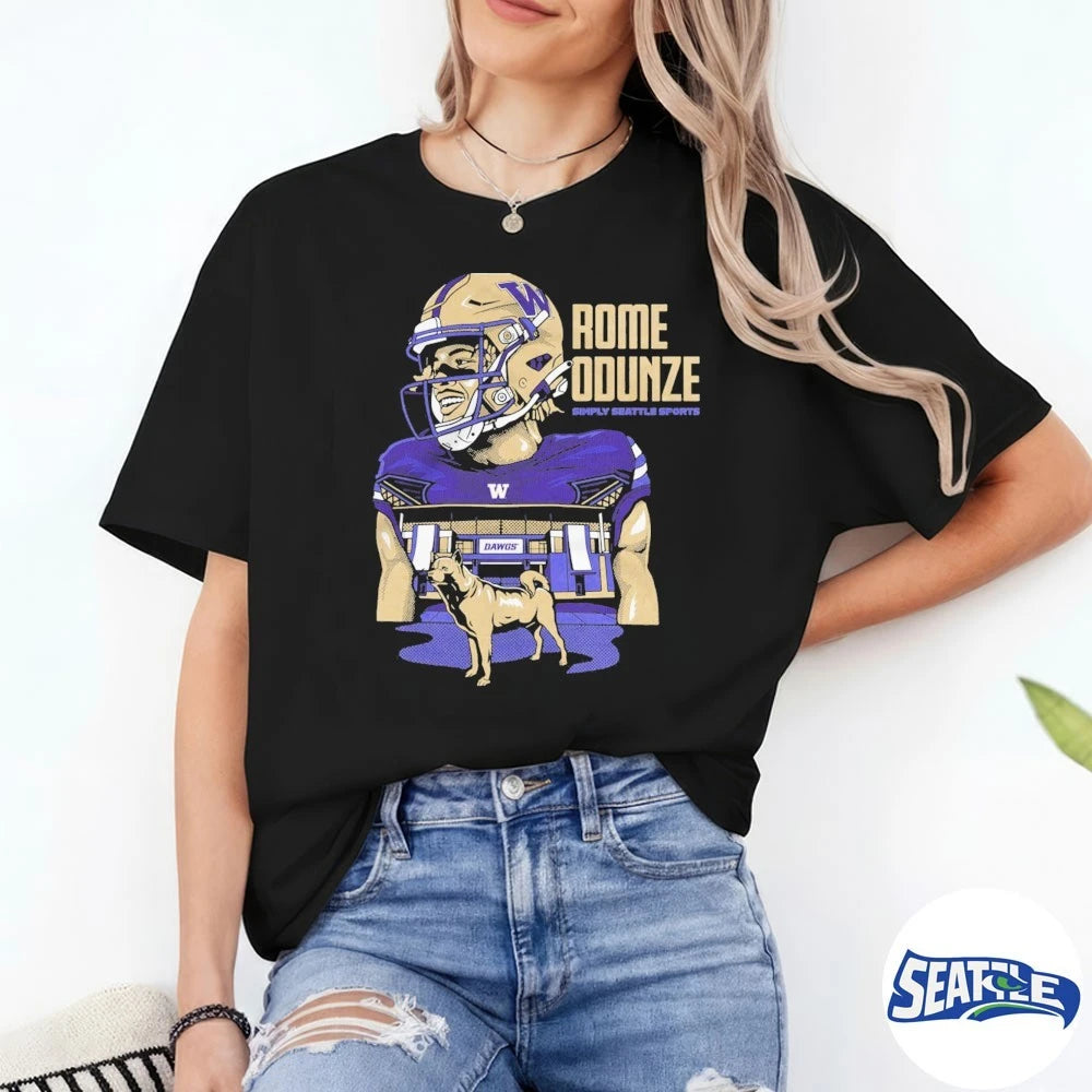Official 2026 Washington Huskies Rome Odunze Dawg Legend t-shirt