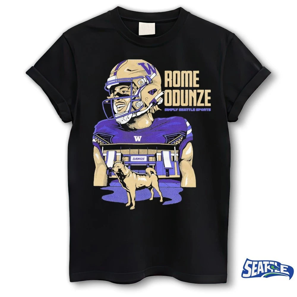 Official 2026 Washington Huskies Rome Odunze Dawg Legend t-shirt