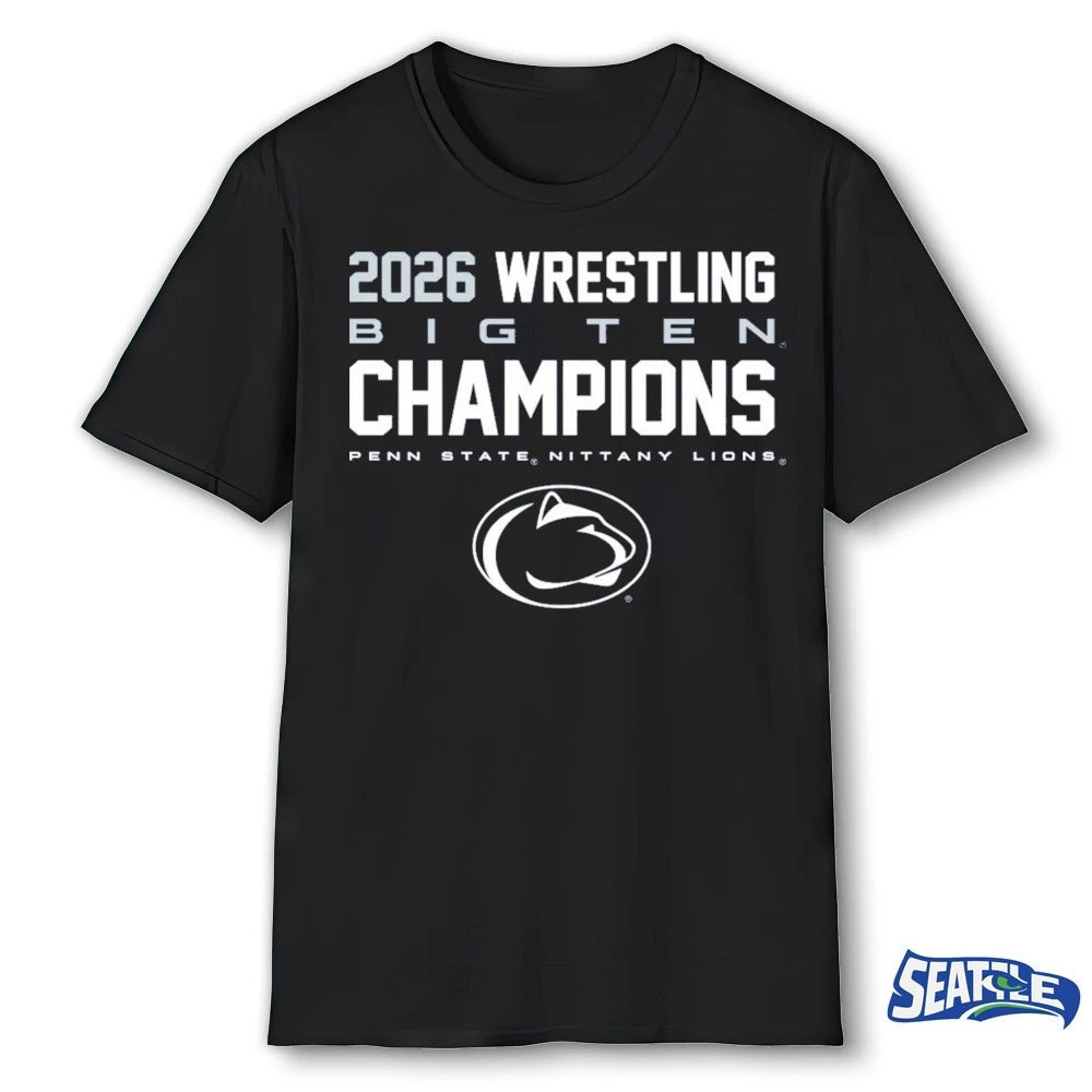 Official 2026 Wrestling Big Ten Champions Penn State Nittany Lions t-shirt