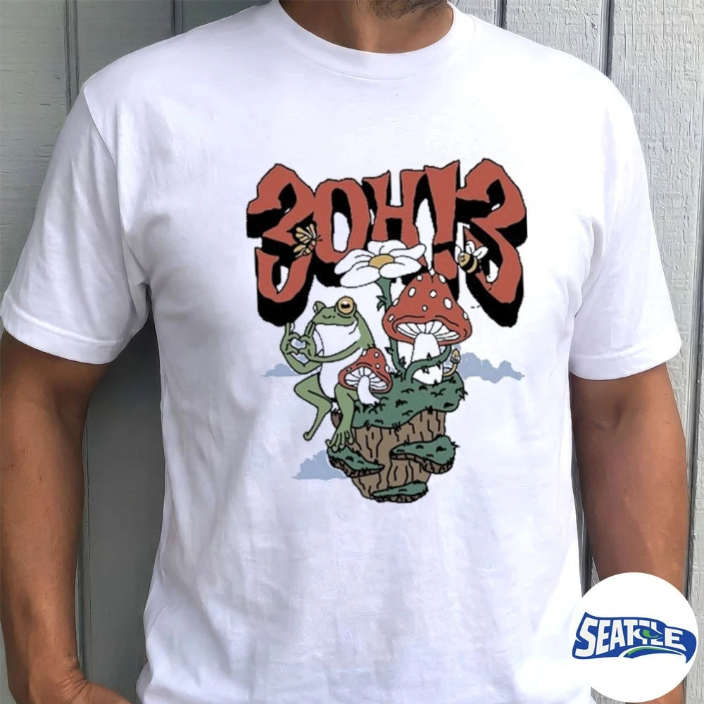 Official 3OH3 Frog Chill Mushrooms t-shirt