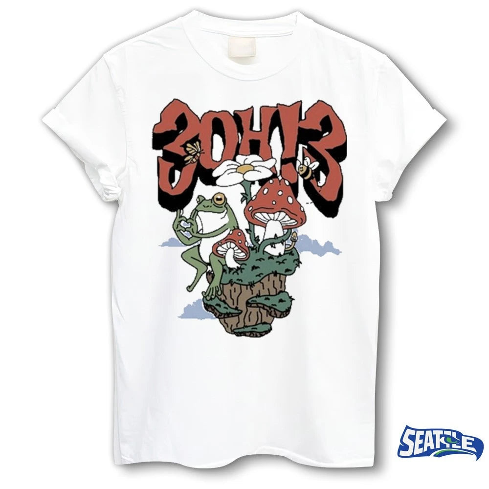 Official 3OH3 Frog Chill Mushrooms t-shirt