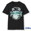 Official 50th Anniversary National Wrestling Hall Of Fame And Museum Preserve Recognize Inspire Logo t-shirt