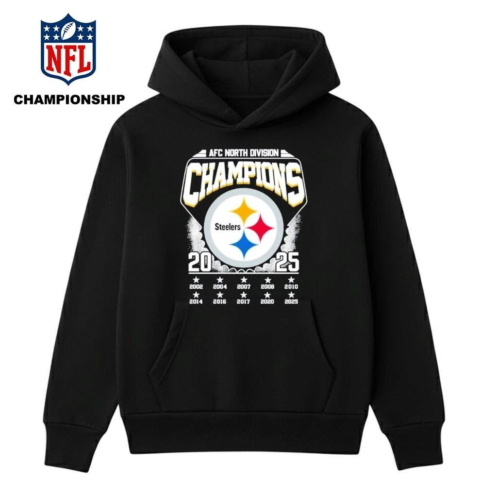 Official AFC North Division Champions 2025 Steelers Shirt