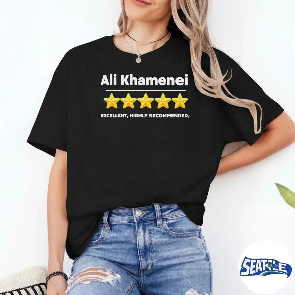 Official Ali Khamenei 5-Star Excellent Highly Recommended t-shirt