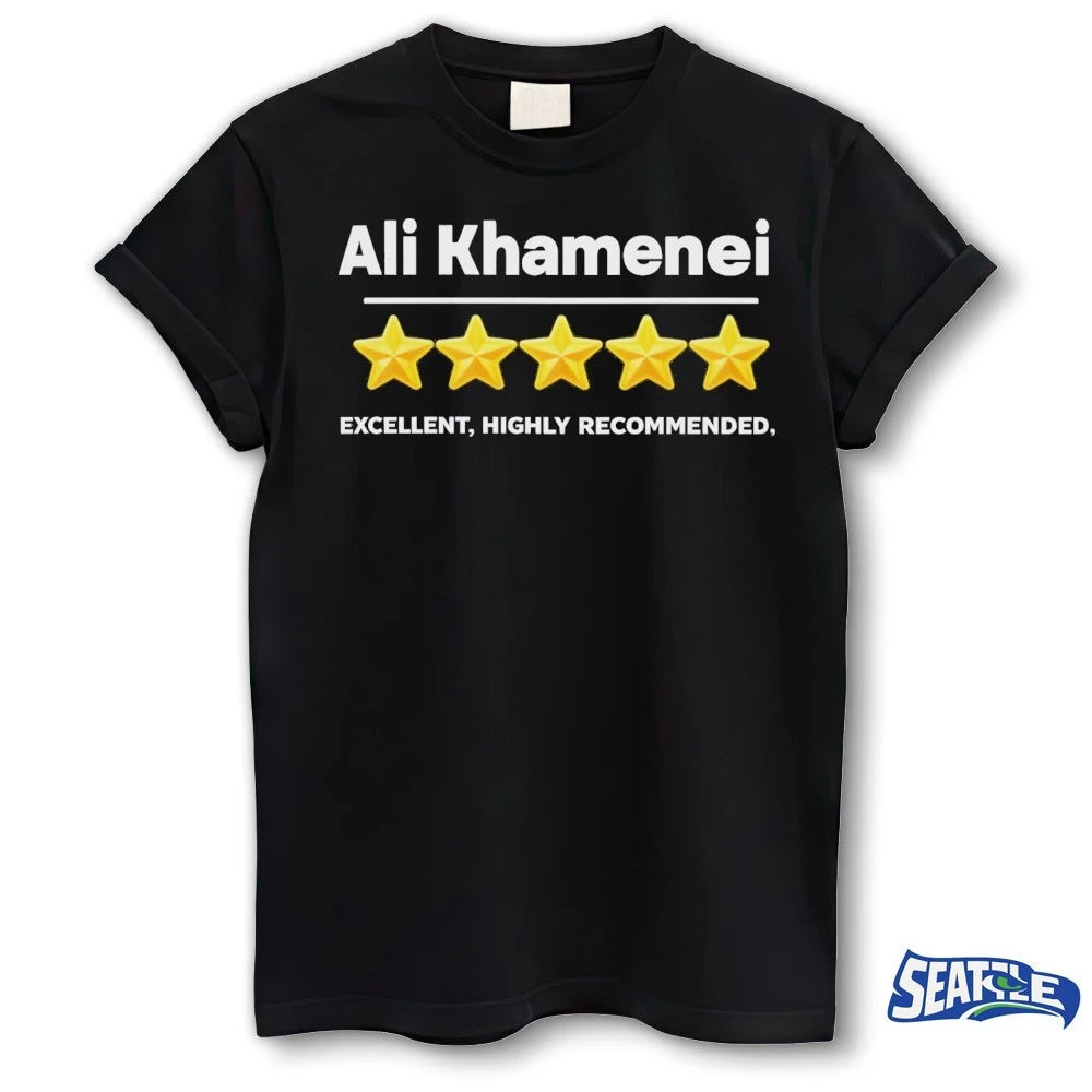 Official Ali Khamenei 5-Star Excellent Highly Recommended t-shirt