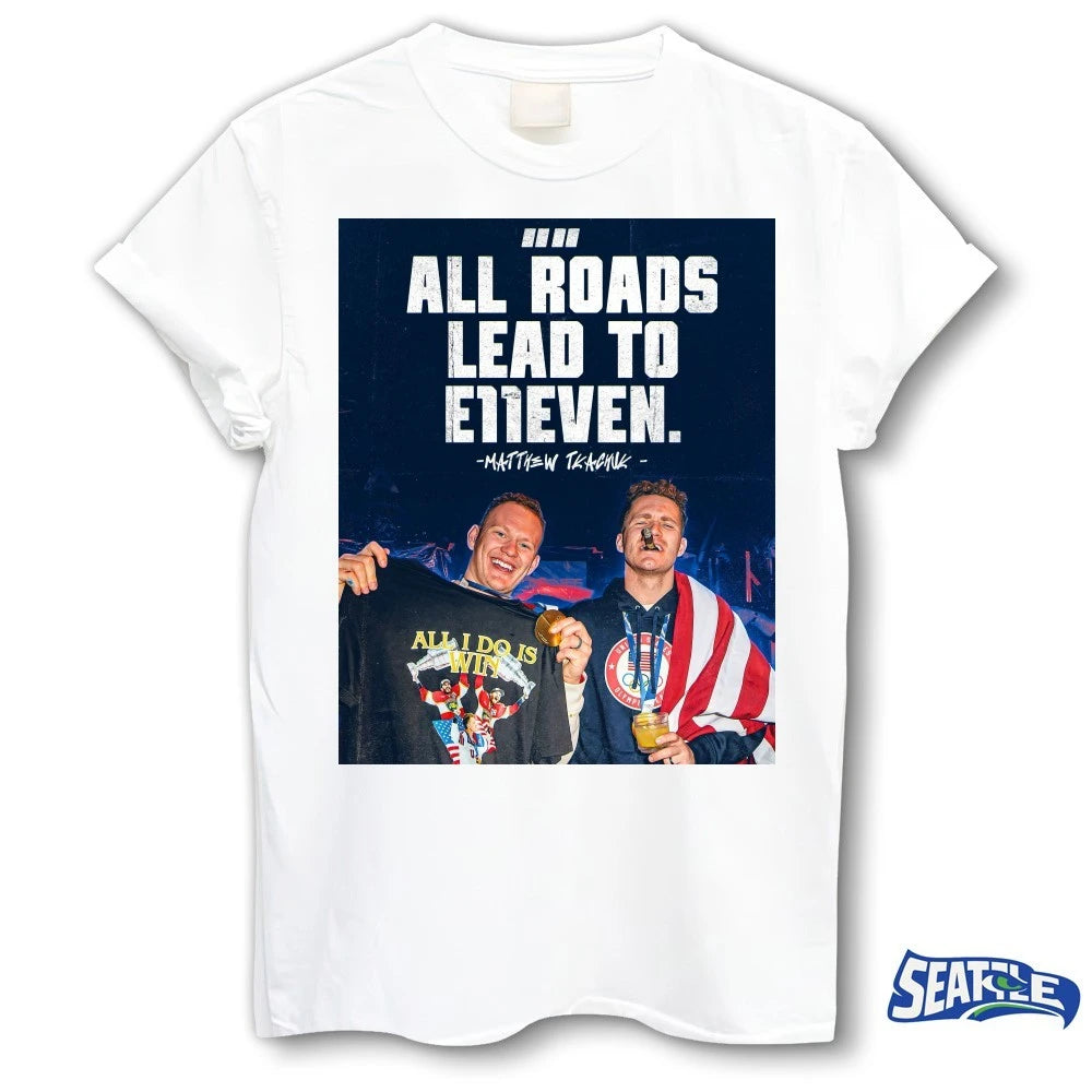 Official All Roads Lead To E11even Matthew Tkachuk Pardon My Take Poster t-shirt