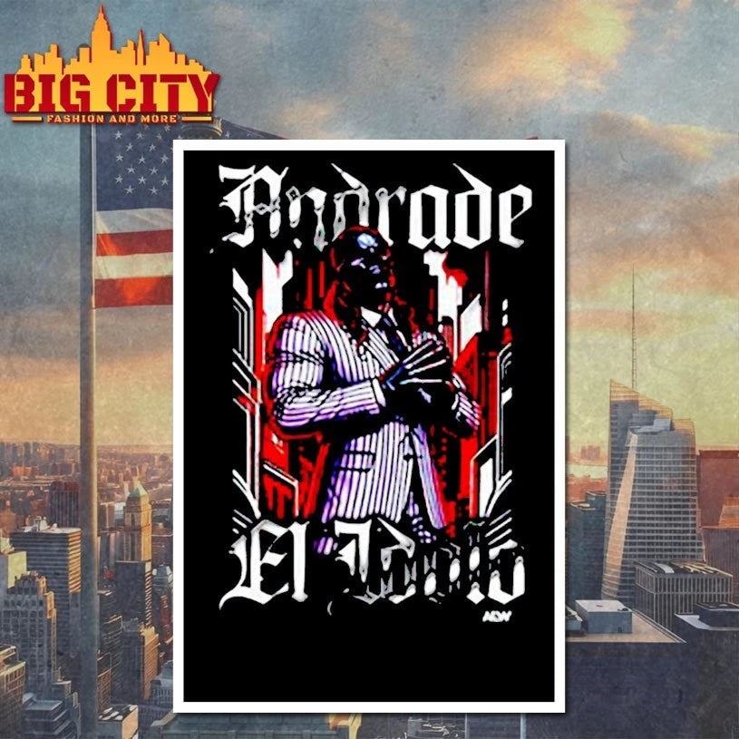 Official Andrade el idolo graphic series T-shirt