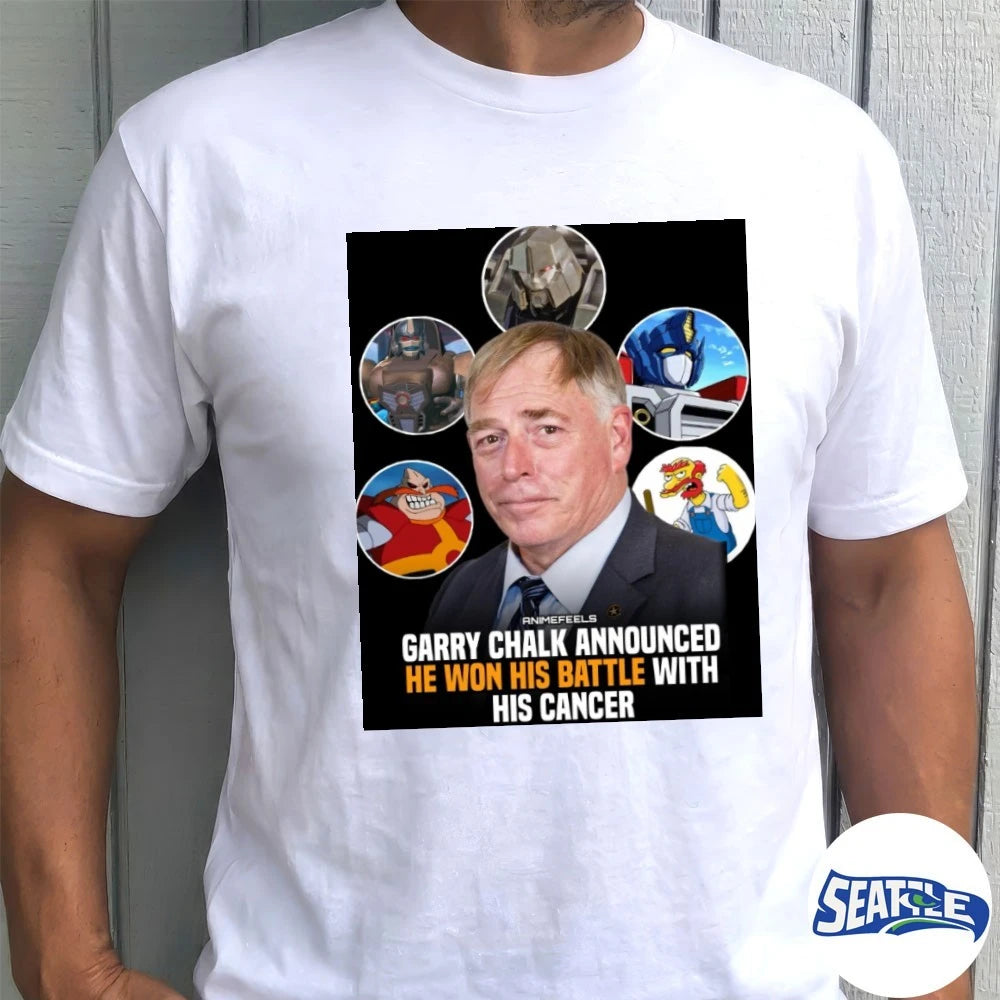 Official Animefeels Garry Chalk Announced He Won His Battle With His Cancer Poster t-shirt