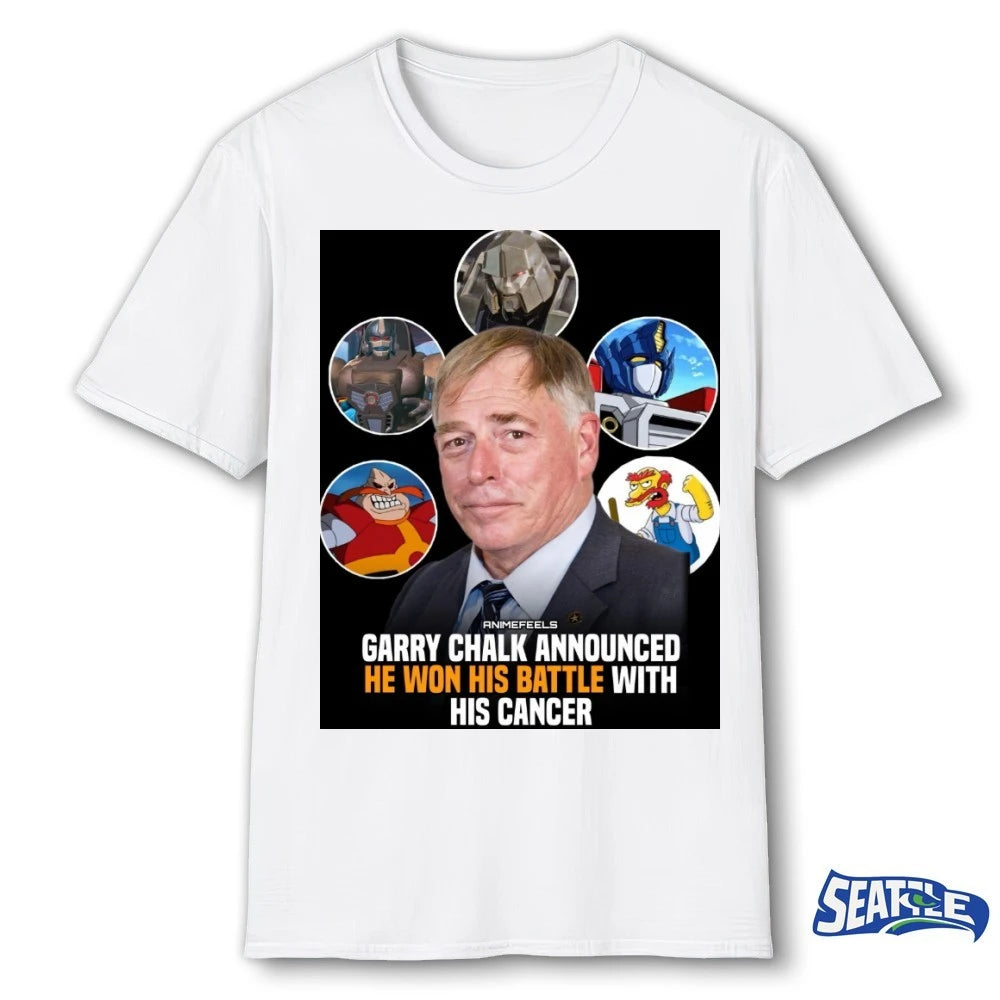 Official Animefeels Garry Chalk Announced He Won His Battle With His Cancer Poster t-shirt